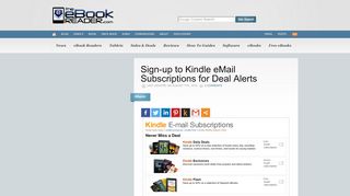 
                            9. Sign-up to Kindle eMail Subscriptions for Deal Alerts | The eBook ...