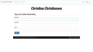 
                            9. Sign up to Kreativ Akrylmaling - Christina Christiansen