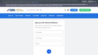 
                            4. Sign up to open a trading account - Admiral Markets