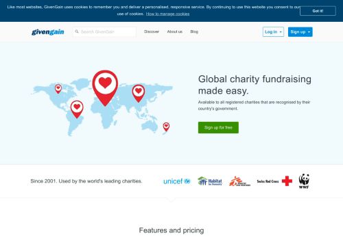 
                            5. Sign up to receive donations anywhere in the world. | GivenGain