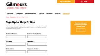 
                            3. Sign Up to Shop Online | Gilmours
