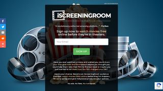 
                            6. Sign up to test screen movies FREE at iScreeningRoom.