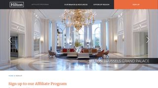 
                            13. Sign Up to the Hilton Affiliate Program