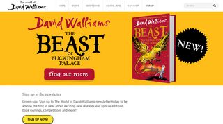 
                            9. Sign up to the newsletter - The World of David Walliams