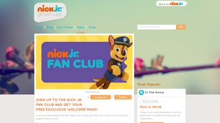 
                            5. SIGN UP TO THE NICK JR. FAN CLUB AND GET YOUR FREE ...