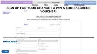 
                            5. Sign Up To Win | Skechers® Australia