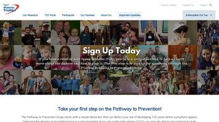 
                            5. Sign Up Today | Type 1 Diabetes TrialNet