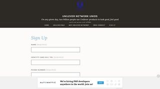 
                            12. Sign Up – Unilever Network UNIDS