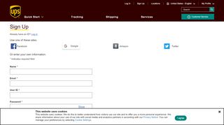 
                            1. Sign up. | UPS - UPS.com