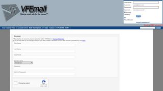 
                            1. Sign-up - VFEmail