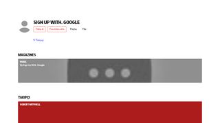 
                            1. Sign Up With. Google on Flipboard