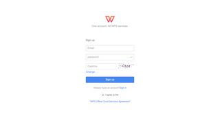 
                            2. Sign up - WPS account - WPS Office