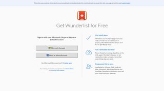 
                            1. Sign Up: Wunderlist