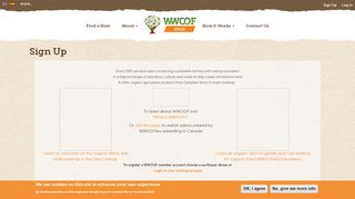 
                            6. Sign Up | WWOOF Spain