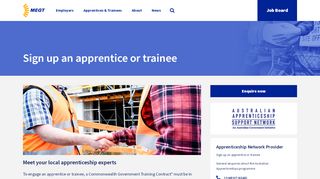 
                            5. Sign up your apprentice or trainee | MEGT (Australia) Ltd
