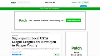 
                            12. Sign-ups for Local USTA League Leagues are Now Open in Bergen ...