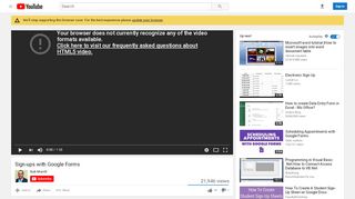
                            2. Sign-ups with Google Forms - YouTube