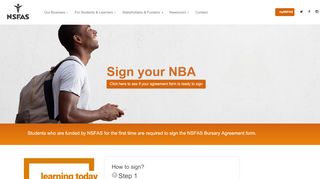 
                            2. Sign your NBA - nsfas