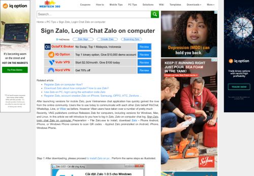 
                            3. Sign Zalo, Login Chat Zalo on computer - WEBTECH 360
