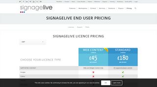 
                            5. Signagelive Digital Signage Software Pricing