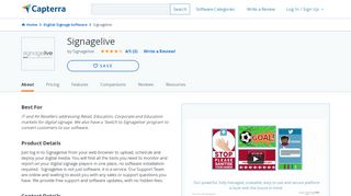 
                            11. Signagelive Reviews and Pricing - 2019 - Capterra