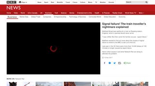 
                            13. Signal failure! The train traveller's nightmare explained - BBC News