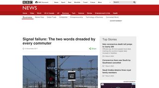 
                            12. Signal failure: The two words dreaded by every commuter - BBC News
