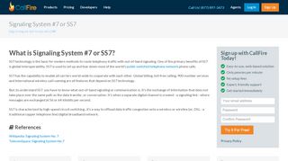 
                            5. Signaling System #7 or SS7 - CallFire
