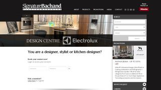 
                            9. Signature Bachand - Le centre de design Electrolux - Login