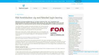 
                            13. Signaturgruppen A/S :: Fleksibel login for FOA