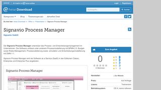 
                            9. Signavio Process Manager | heise Download