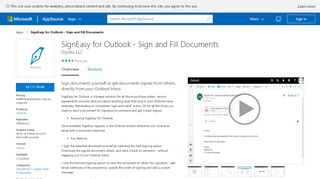 
                            4. SignEasy for Outlook - Sign and Fill Documents - Microsoft AppSource