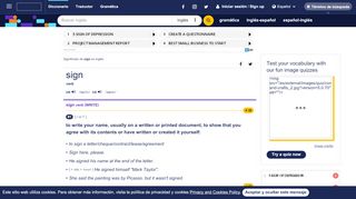 
                            1. Significado de SIGN en el Diccionario Cambridge inglés