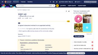 
                            1. Significado de SIGN UP en el Diccionario Cambridge inglés