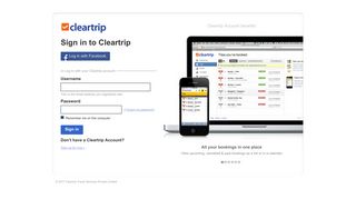 
                            3. Signin - Cleartrip