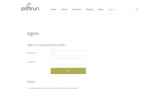 
                            7. signin - Parkrun