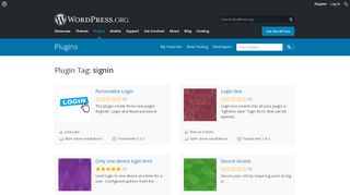 
                            3. signin | WordPress.org
