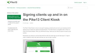 
                            2. Signing clients up and in on the Pike13 Client Kiosk – Pike13 Help ...