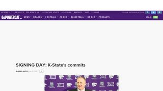 
                            12. SIGNING DAY: K-State's commits - 247Sports.com