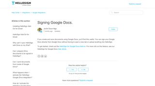 
                            6. Signing Google Docs. – Help Center - HelloSign