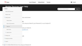 
                            12. Signing In - Adobe Mobile Services - Adobe Experience Cloud