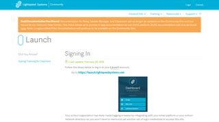
                            1. Signing In - Lightspeed Systems Community Site
