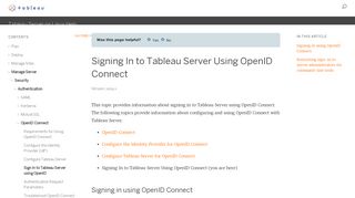 
                            9. Signing In to Tableau Server Using OpenID Connect - Tableau