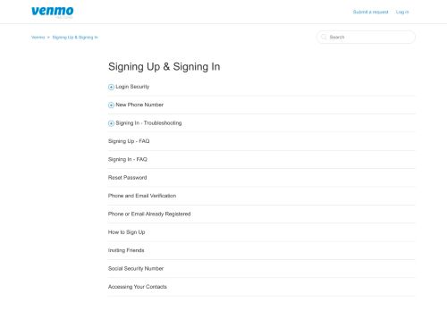 
                            2. Signing In – Venmo