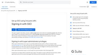 
                            3. Signing in with SSO - G Suite Admin Help - Google Support