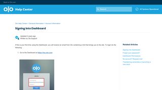 
                            10. Signing Into Dashboard – Olo Help Center