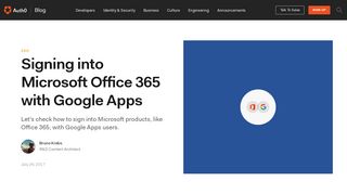 
                            6. Signing into Microsoft Office 365 with Google Apps - Auth0