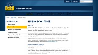 
                            5. Signing Into Sitecore | Sitecore CMS Support | Drexel University