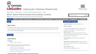 
                            4. Signing on - SOLO - Search Oxford Libraries Online (Classic) - Oxford ...