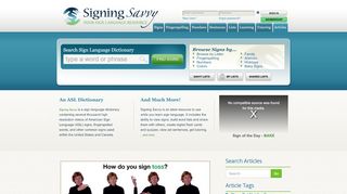 
                            13. Signing Savvy | ASL Sign Language Video Dictionary